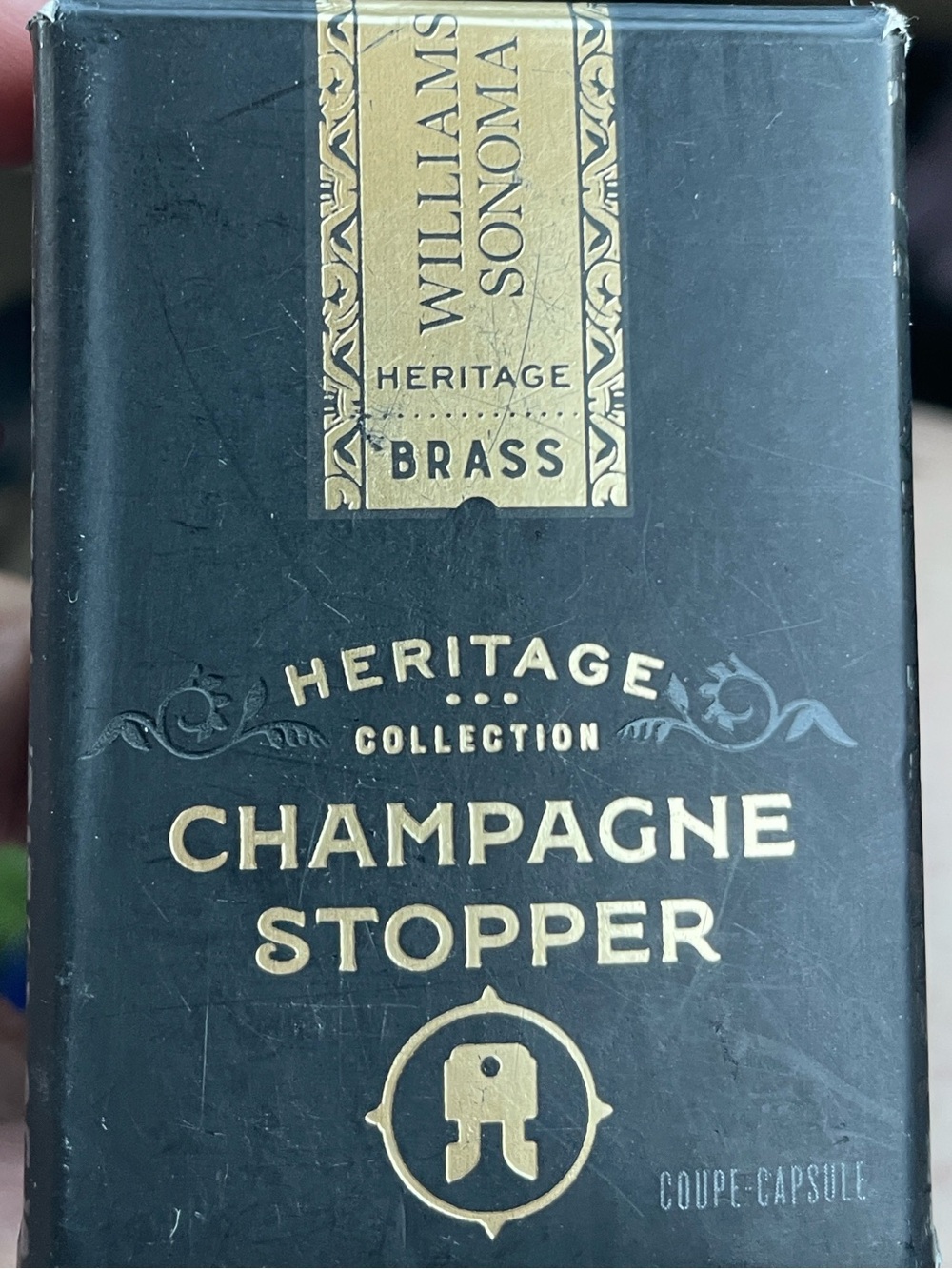 Williams Sonoma Gold Decorative Champagne Bottle Stopper